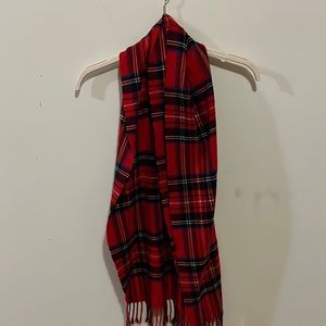 Red plaid scarf